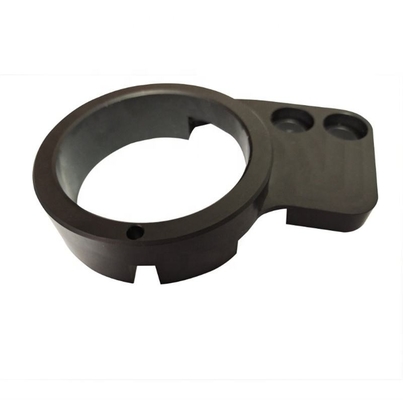Glasperle strahlen die schwarze Oxidations-mechanischen Aluminiumteile sand, die das Drehen maschinell bearbeiten