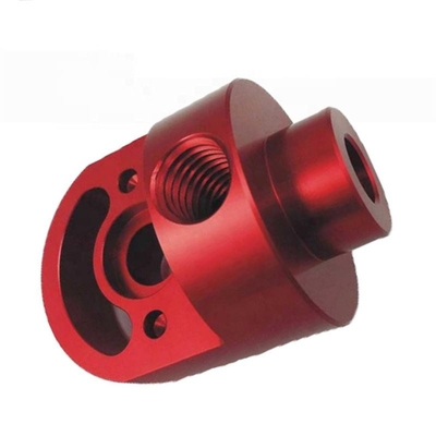 Rote Oxidations-Aluminium-Präzisions-Cnc maschinell bearbeitete Teil-Werkstatt-Fabrik-Lieferung