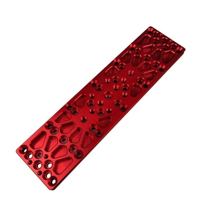 Rote Oxidations-Aluminium-Präzisions-Cnc maschinell bearbeitete Teil-Werkstatt-Fabrik-Lieferung