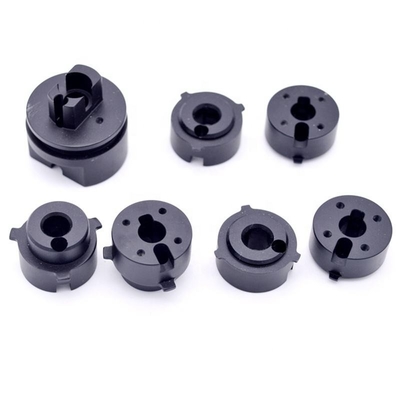 Glasperle strahlen die schwarze Oxidations-mechanischen Aluminiumteile sand, die das Drehen maschinell bearbeiten