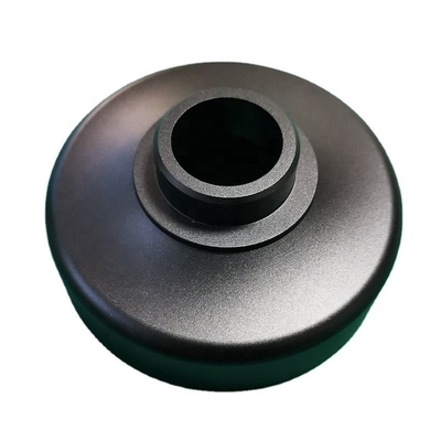 Glasperle strahlen die schwarze Oxidations-mechanischen Aluminiumteile sand, die das Drehen maschinell bearbeiten