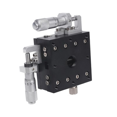 XYZ Lineare Stufe mit Schrittmotor 2 mm Schraubschraubschraubschnitt 0,01 mm/100 mm Geradheit